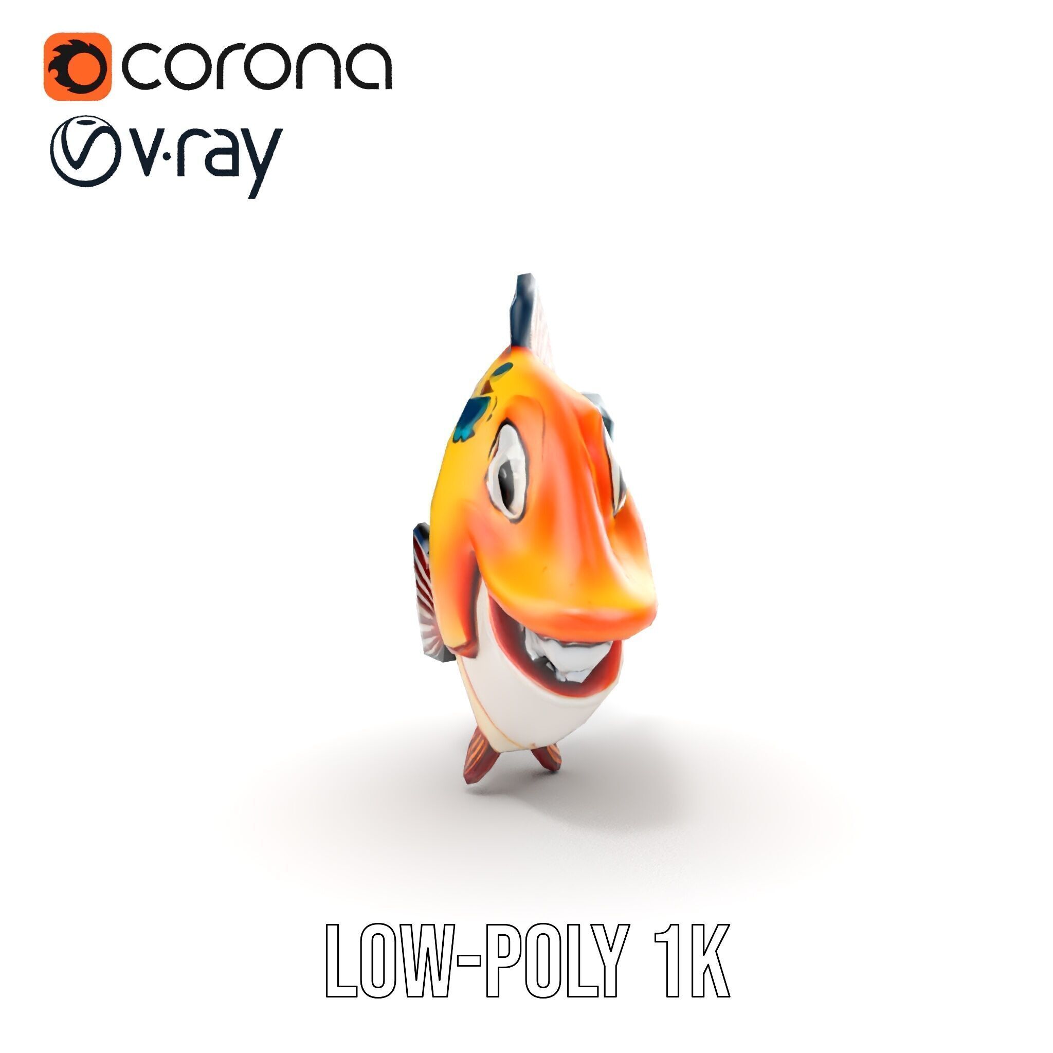 Cartoon Fish D Model Pack Low-poly 3D model_21