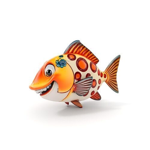 Cartoon Fish D Model Pack Low-poly 3D model