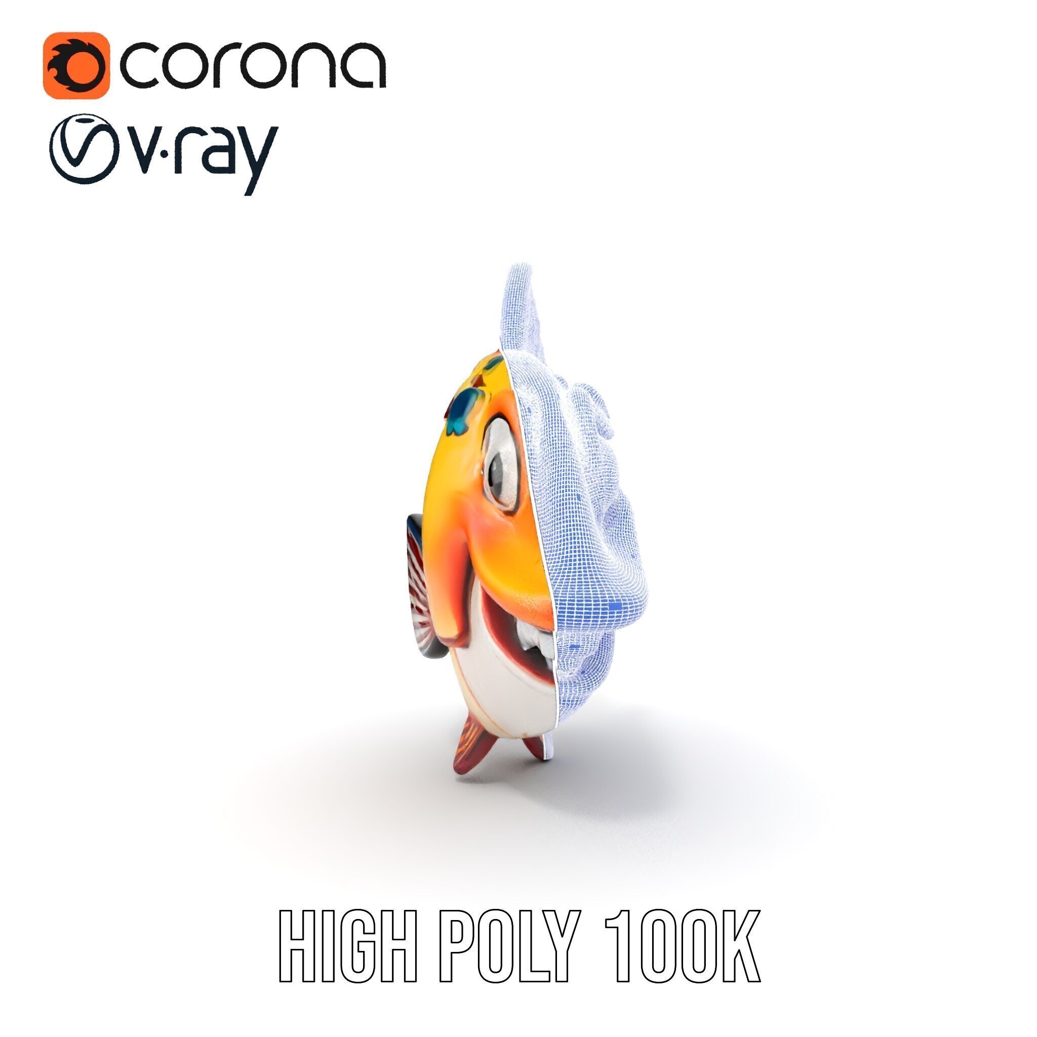 Cartoon Fish D Model Pack Low-poly 3D model_38