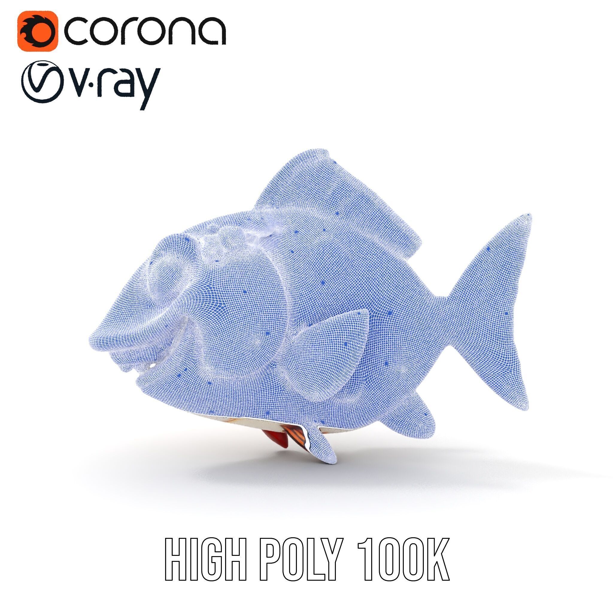 Cartoon Fish D Model Pack Low-poly 3D model_36