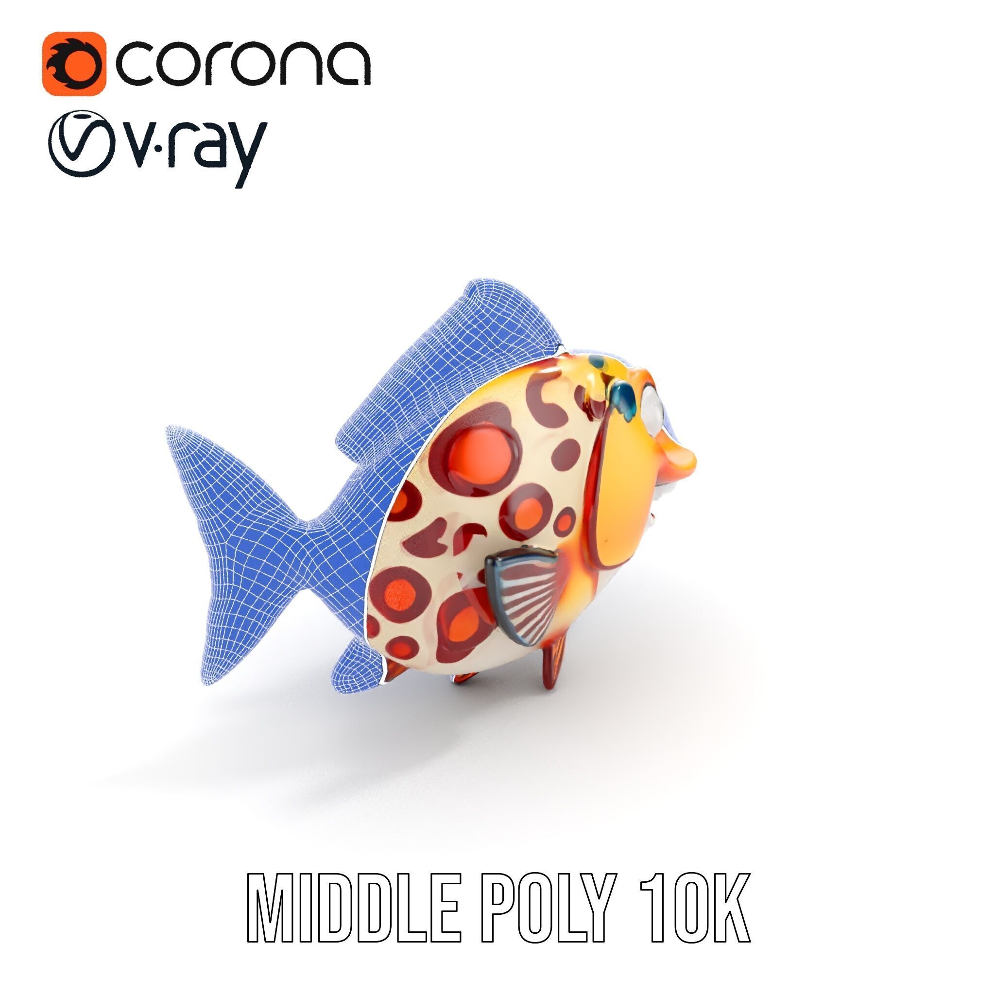 Cartoon Fish D Model Pack Low-poly 3D model_25
