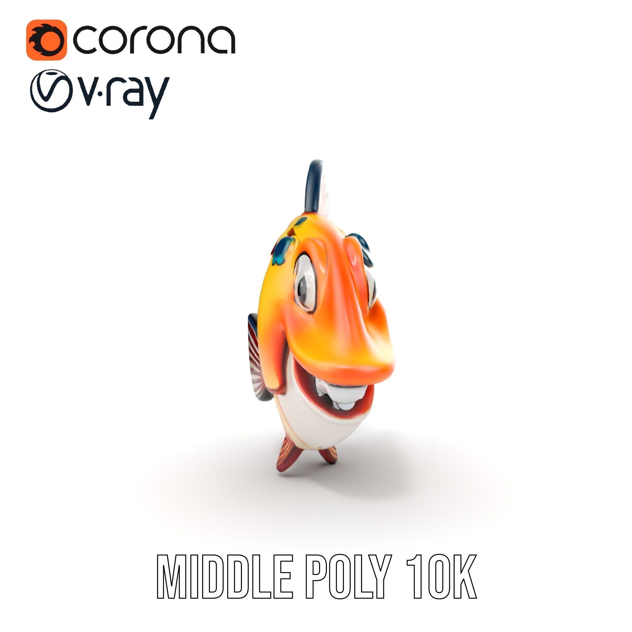 Cartoon Fish D Model Pack Low-poly 3D model_12