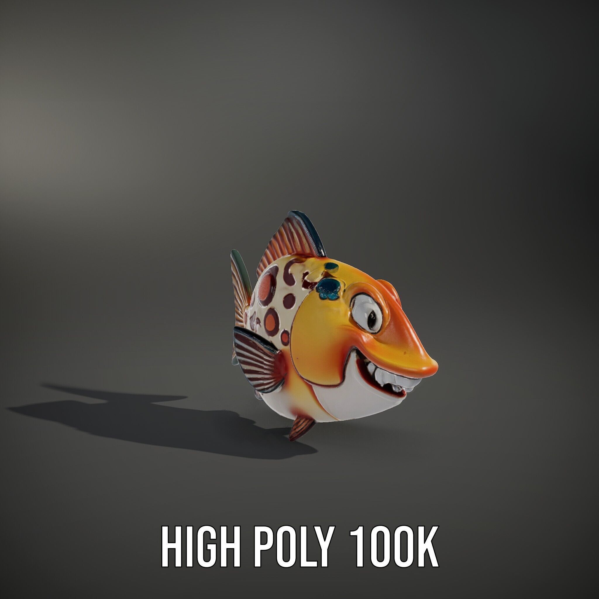 Cartoon Fish D Model Pack Low-poly 3D model_8