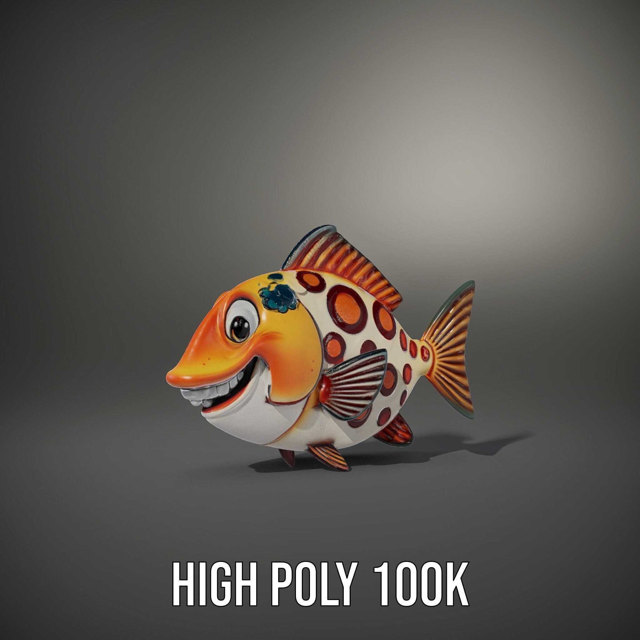 Cartoon Fish D Model Pack Low-poly 3D model_11