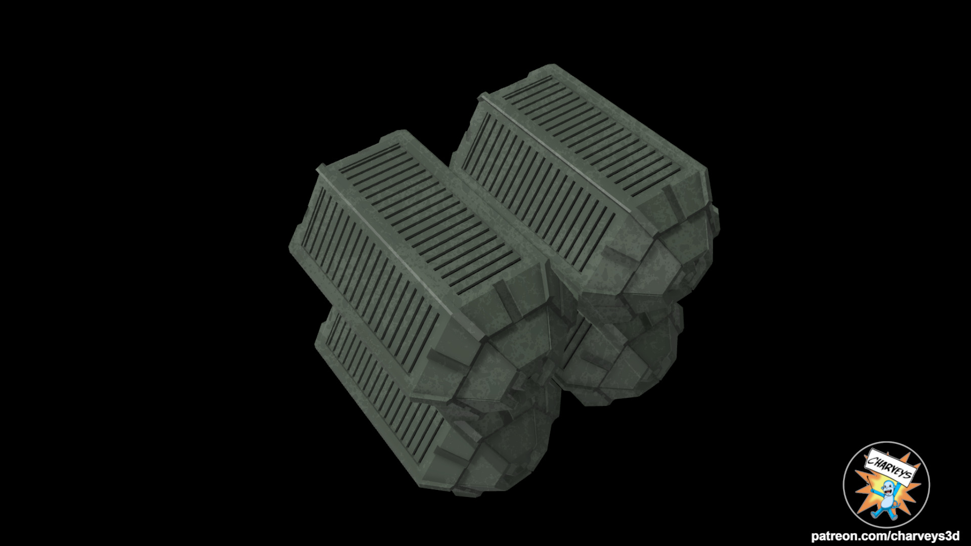 Star Wars Mandalore Imperial Base Crates for action figures 3D print model_3