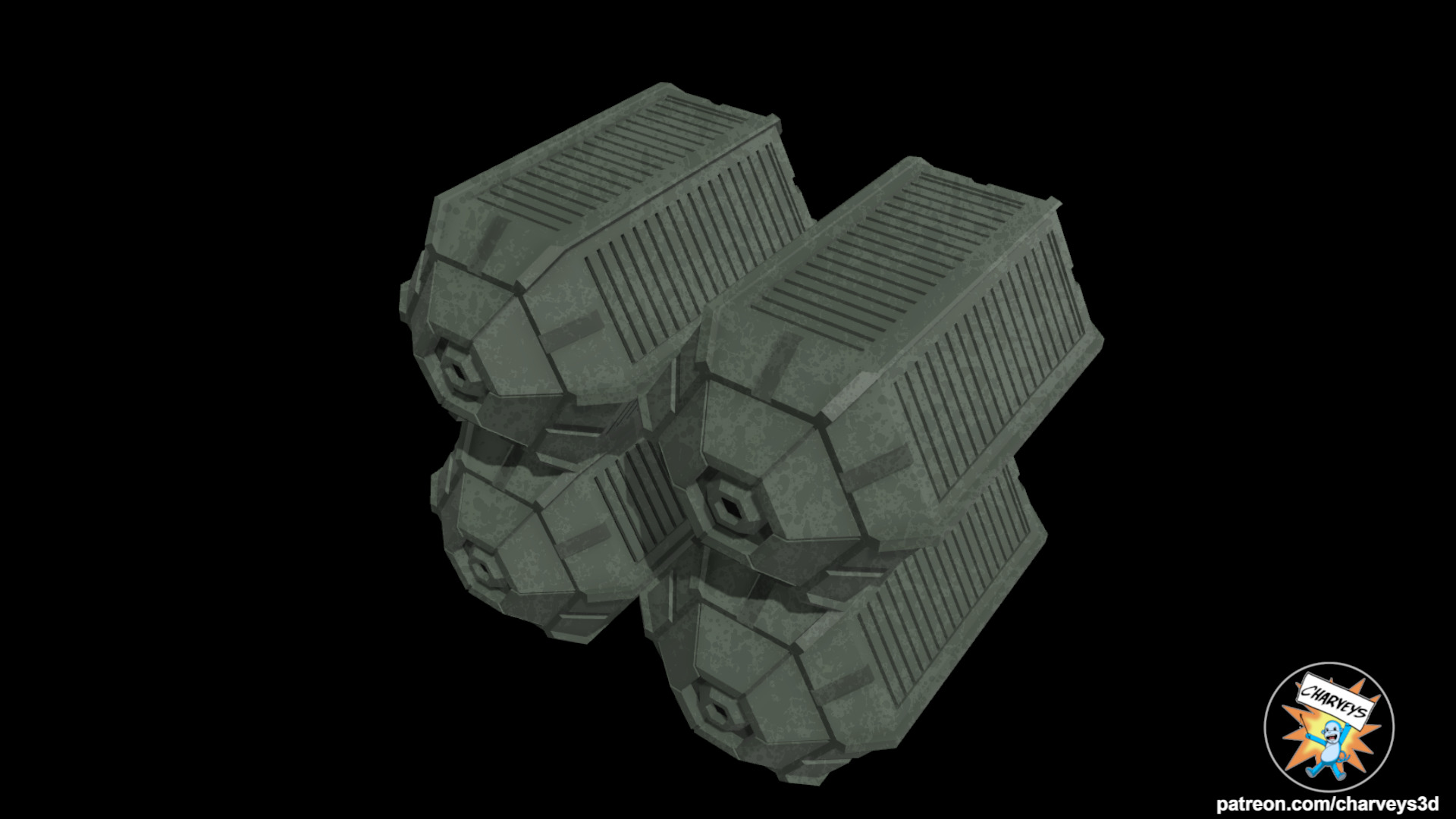 Star Wars Mandalore Imperial Base Crates for action figures 3D print model_2