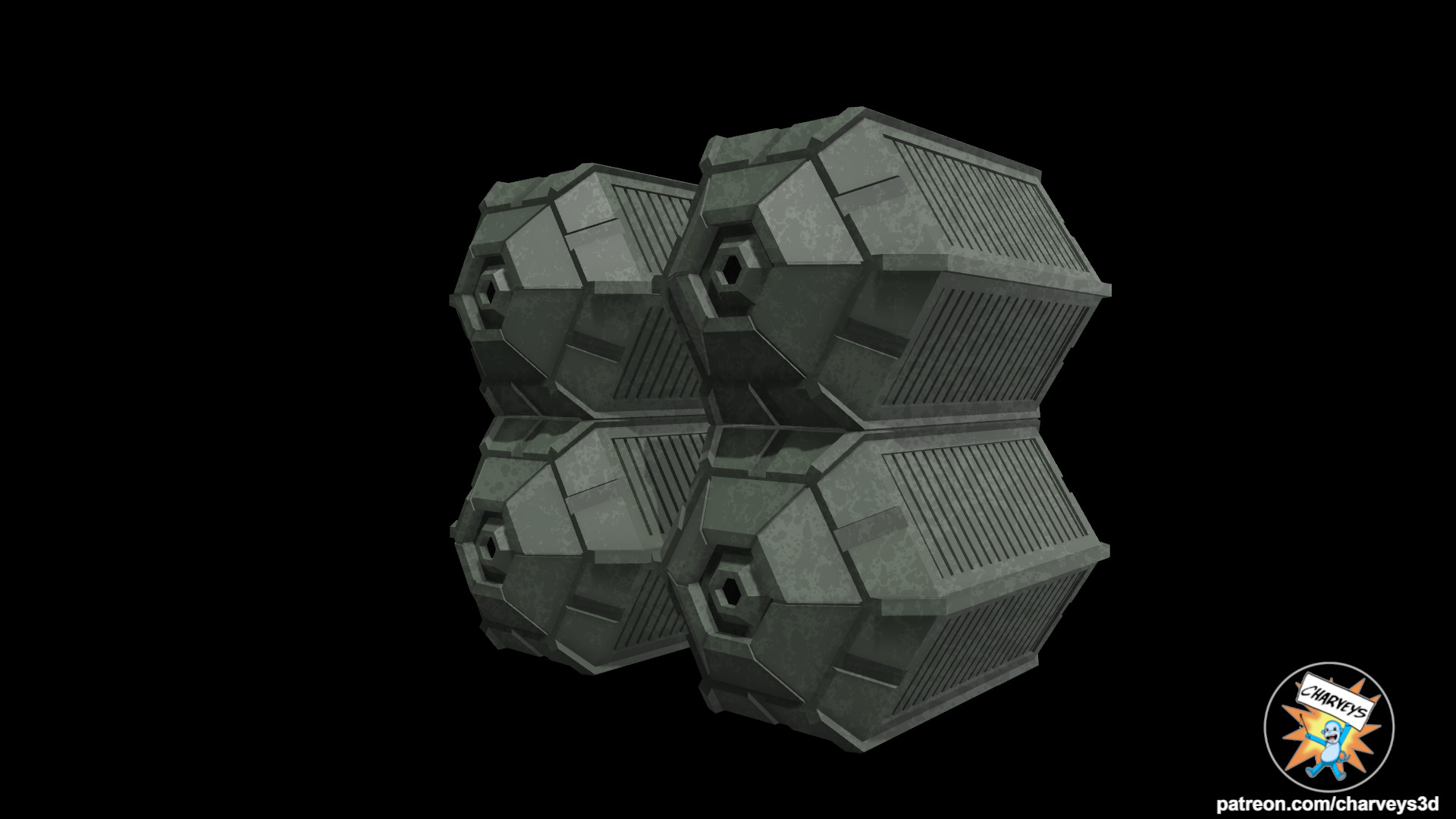 Star Wars Mandalore Imperial Base Crates for action figures 3D print model_1