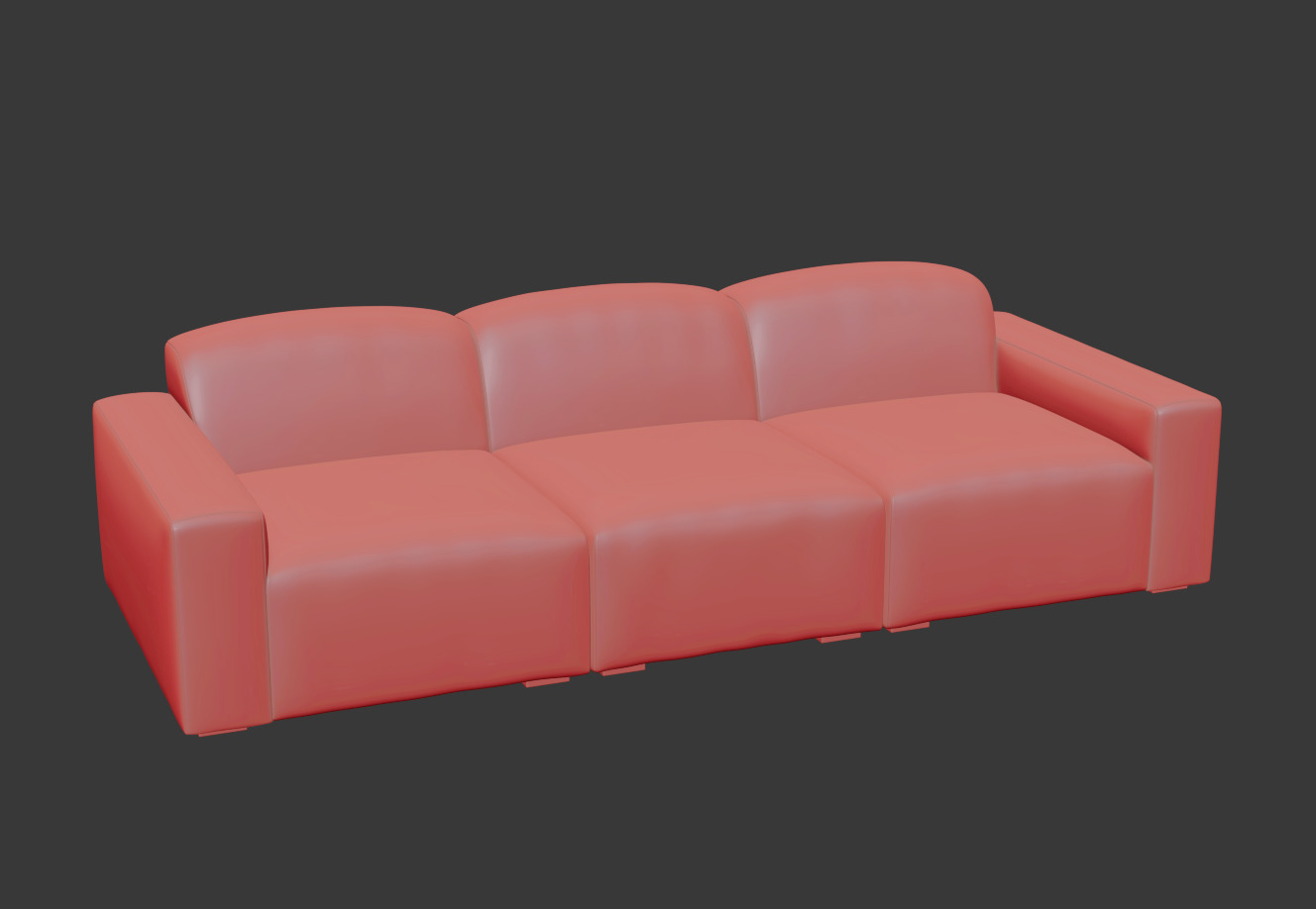 Morgan Modular Three Seater Low-poly 3D model_9