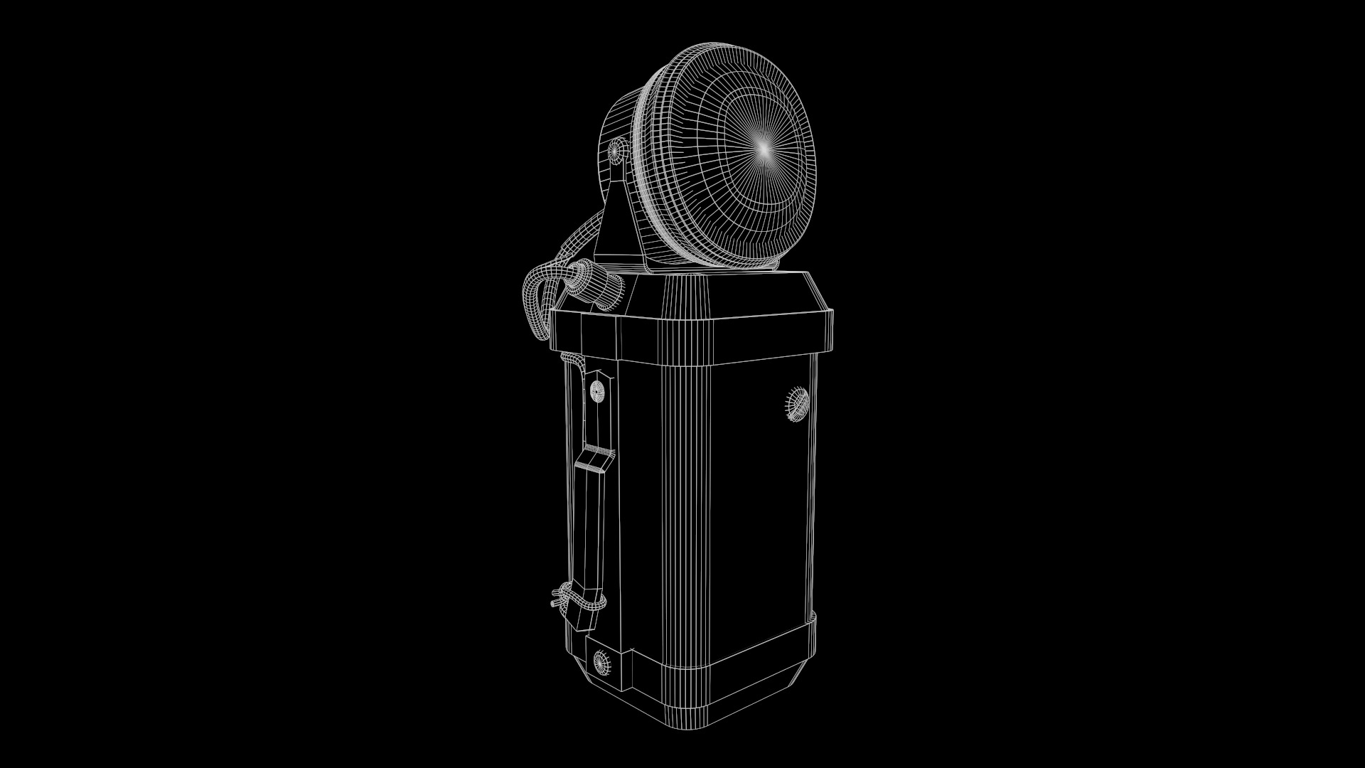 Old Mining Lantern - Game Ready - PBR Low-poly 3D model Low-poly 3D model_3
