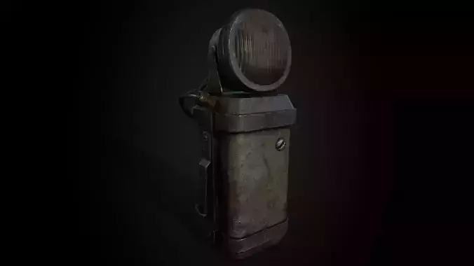 Old Mining Lantern - Game Ready - PBR Low-poly 3D model Low-poly 3D model