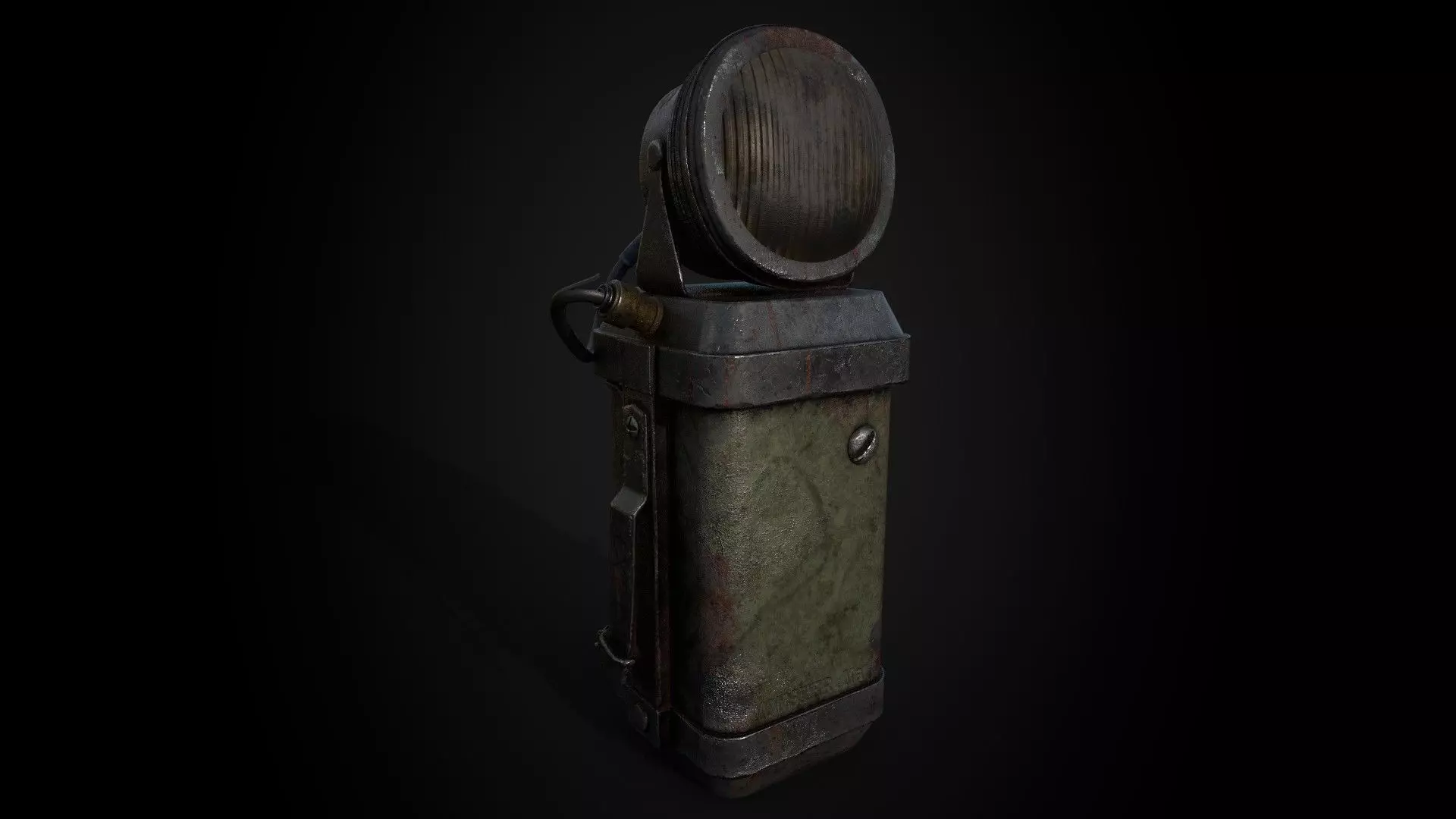 Old Mining Lantern - Game Ready - PBR Low-poly 3D model Low-poly 3D model_0