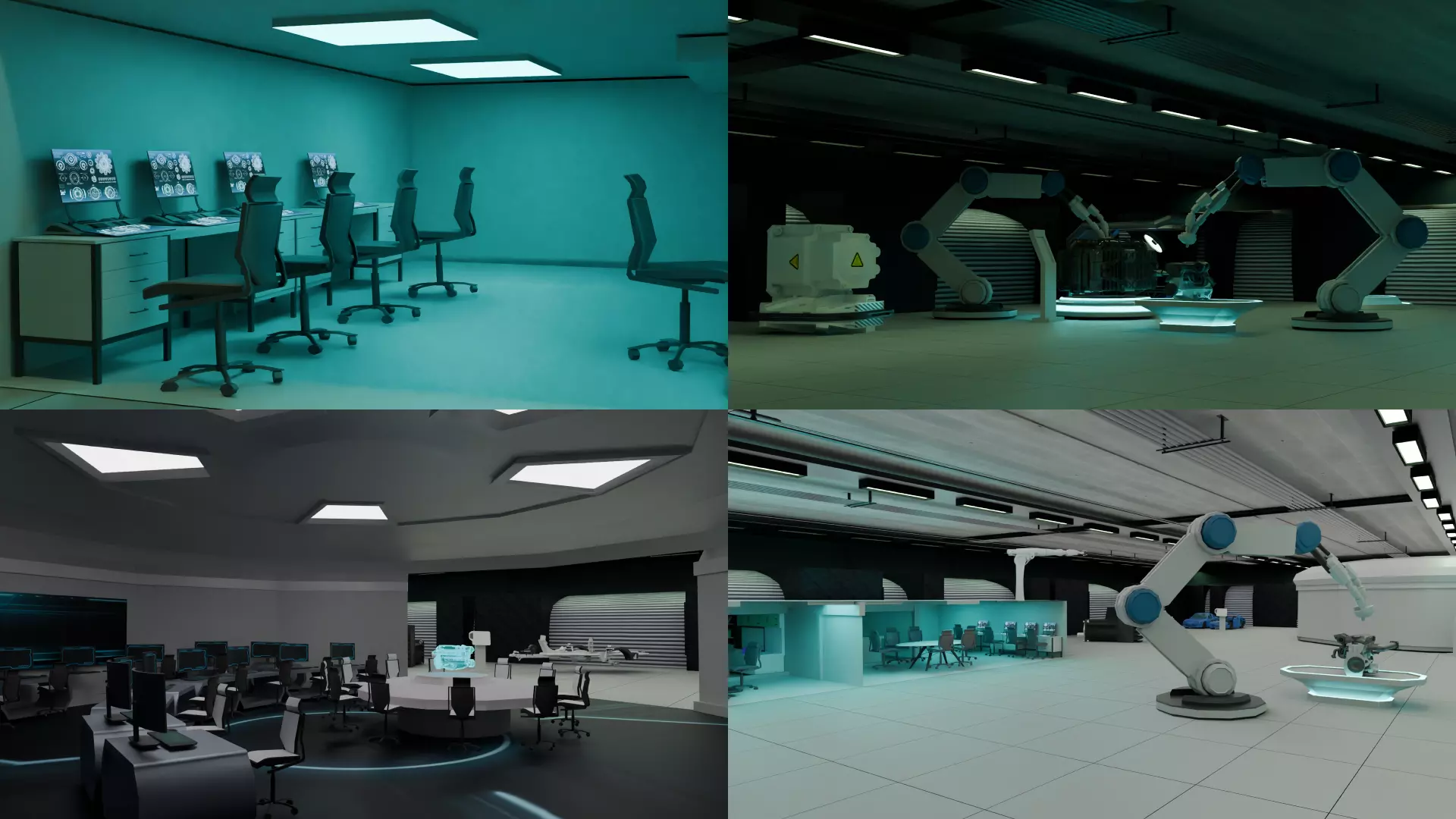 Futuristic Engineering Lab 3D Model 3D model_0