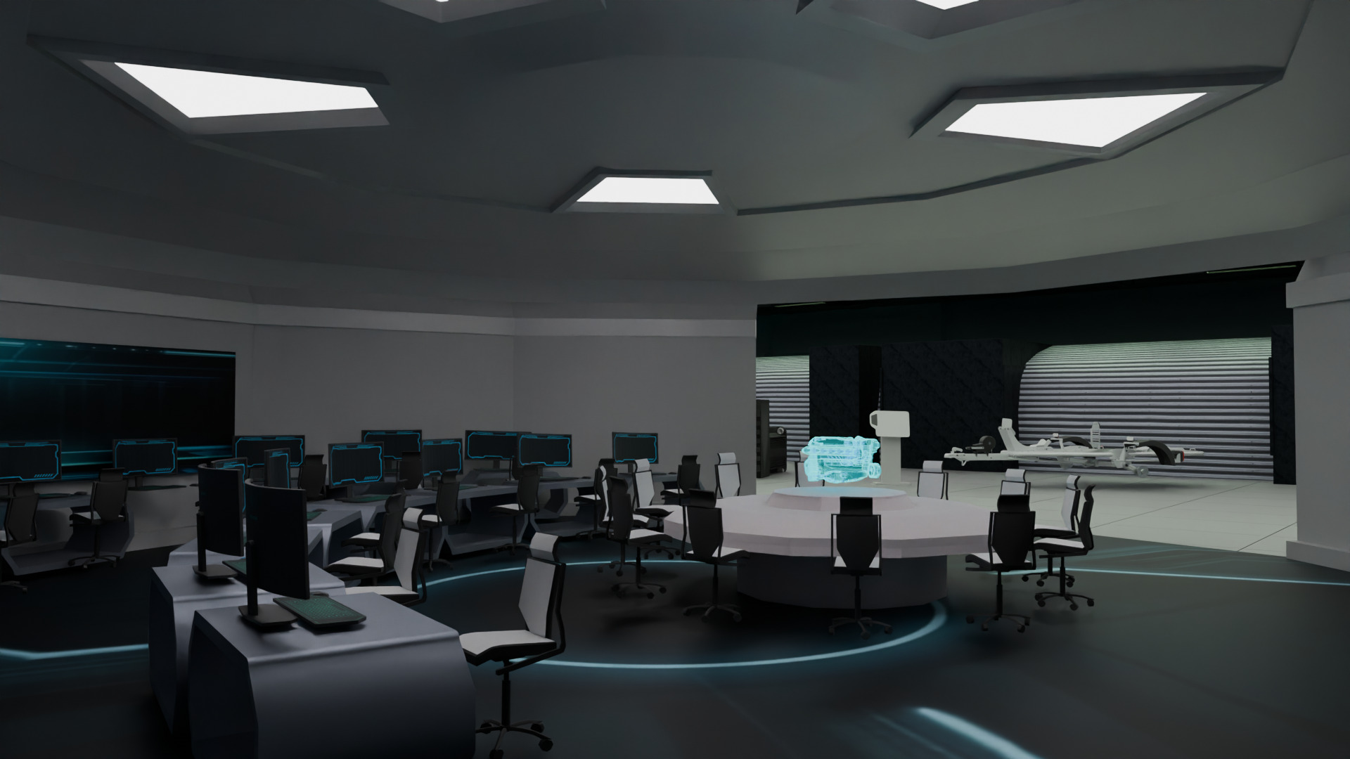 Futuristic Engineering Lab 3D Model 3D model_9