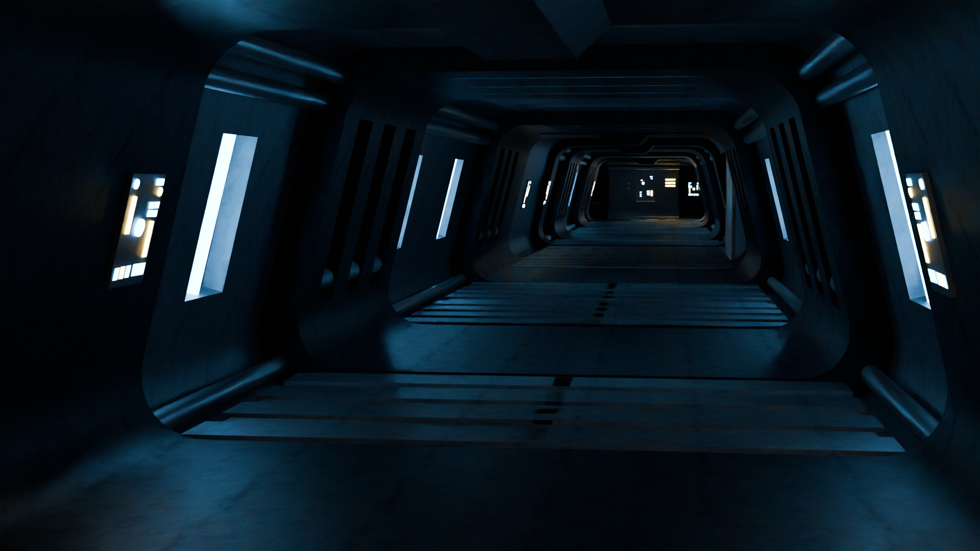 Futuristic Engineering Lab 3D Model 3D model_3