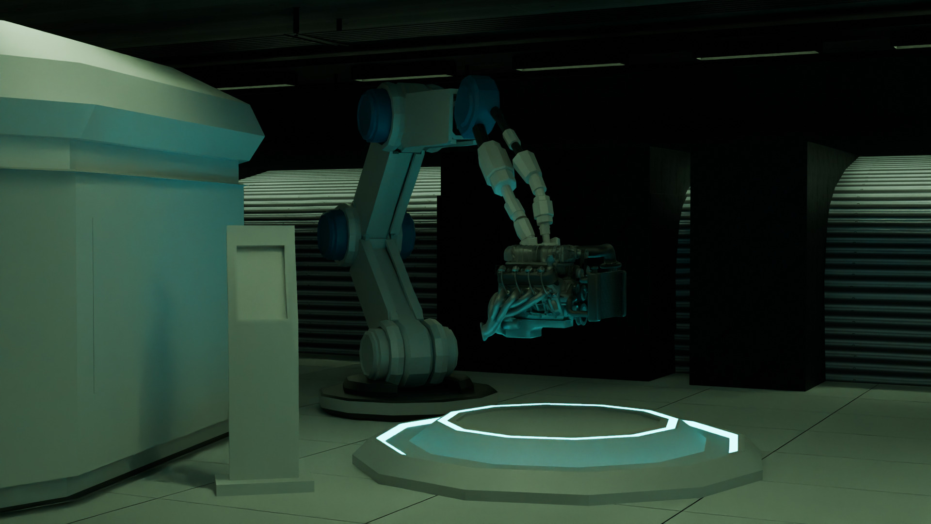 Futuristic Engineering Lab 3D Model 3D model_5