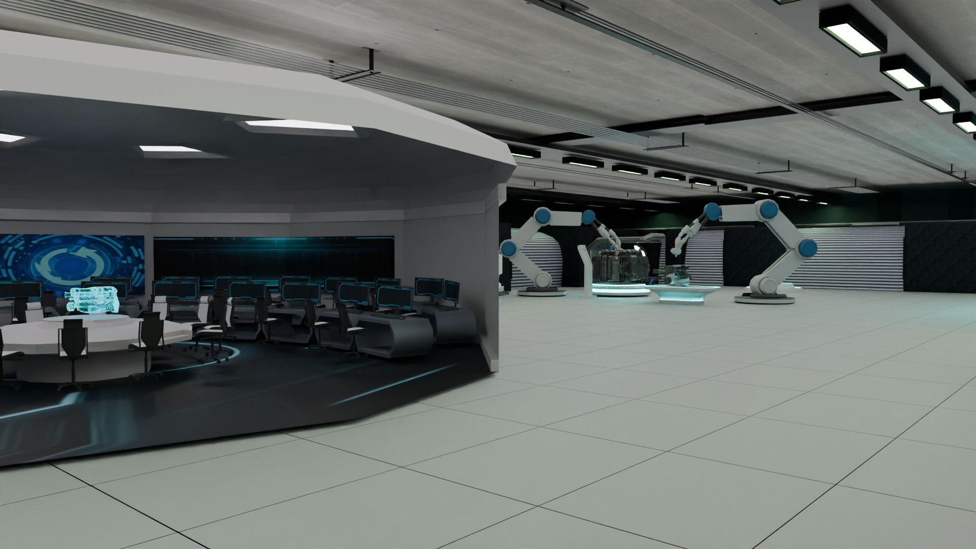 Futuristic Engineering Lab 3D Model 3D model_8