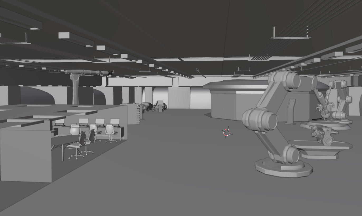 Futuristic Engineering Lab 3D Model 3D model_12