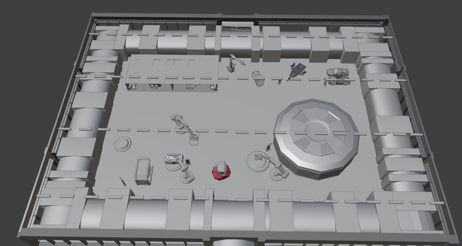 Futuristic Engineering Lab 3D Model 3D model_19