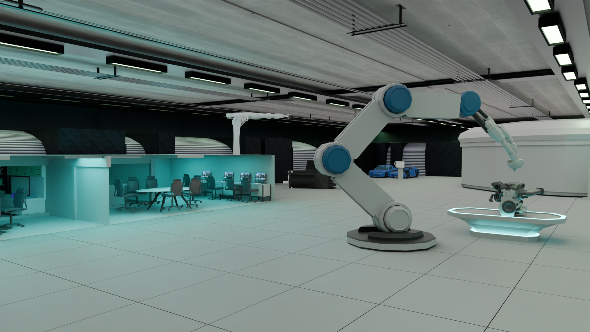 Futuristic Engineering Lab 3D Model 3D model_1
