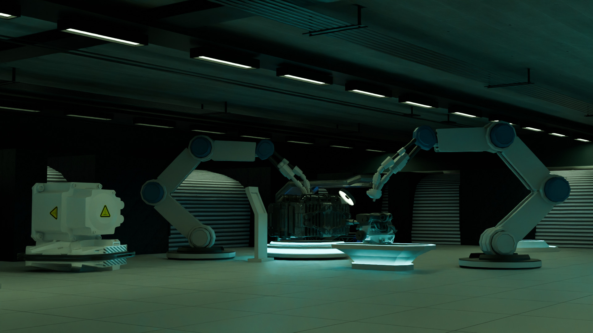 Futuristic Engineering Lab 3D Model 3D model_2