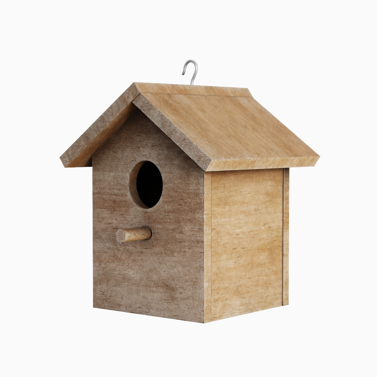 Birdhouse 04 Low-poly 3D model_1