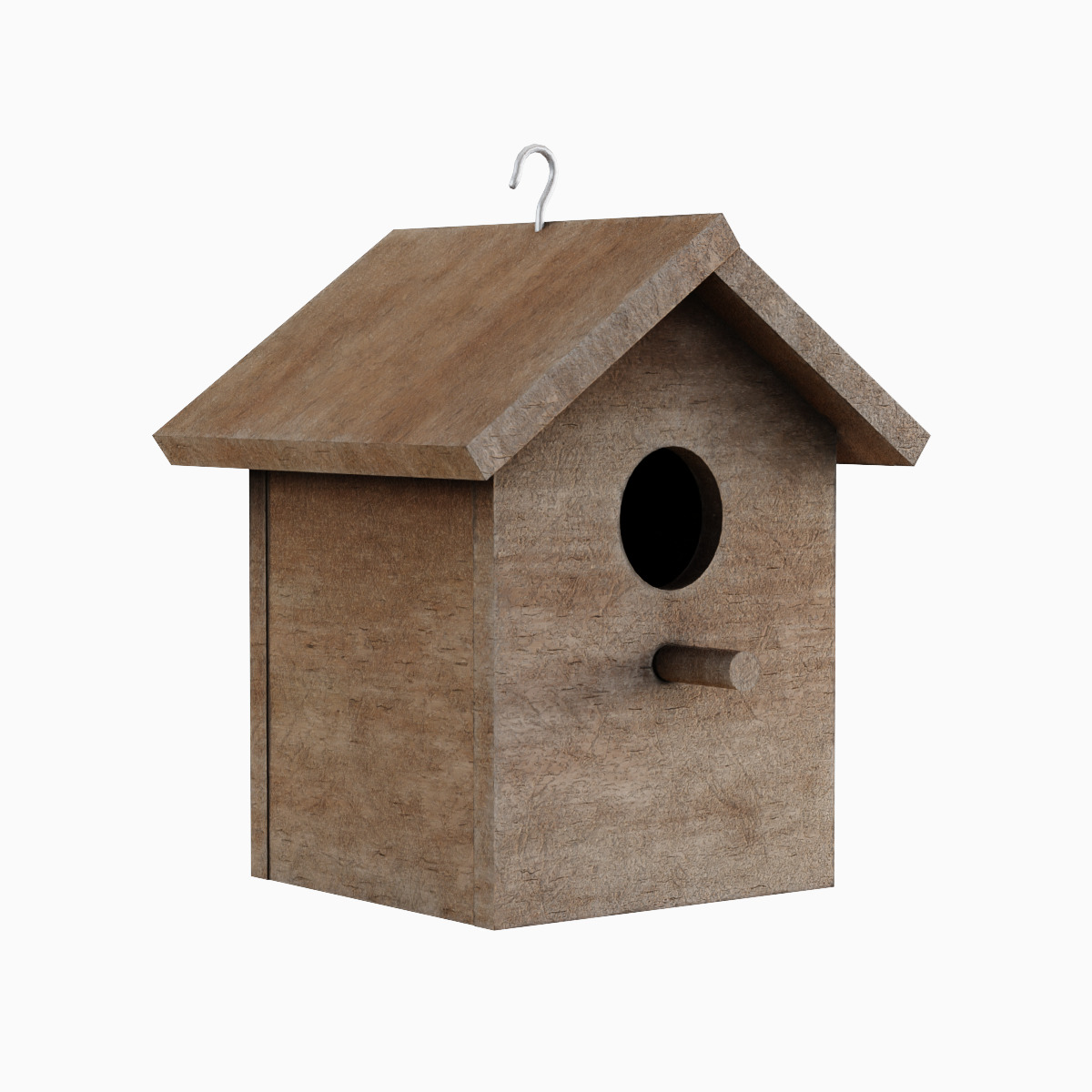 Birdhouse 04 Low-poly 3D model_3