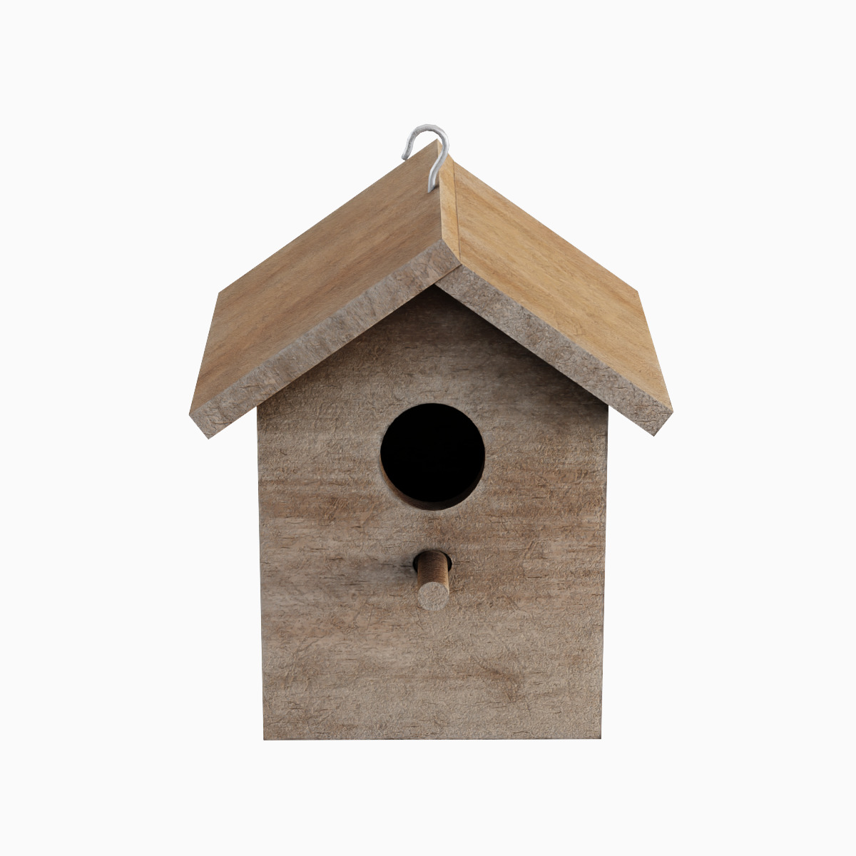 Birdhouse 04 Low-poly 3D model_4