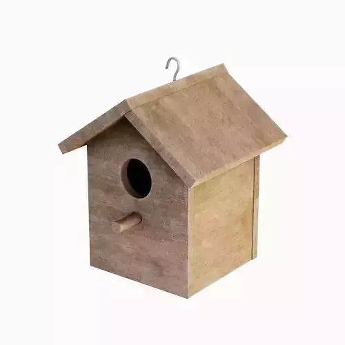 Birdhouse 04 Low-poly 3D model