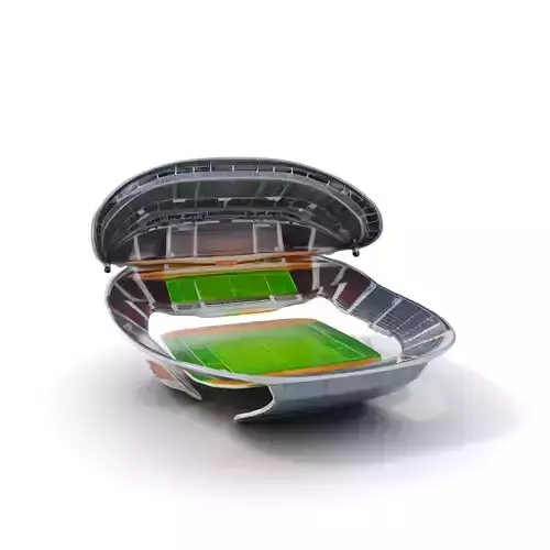Modern Football Stadium D Model Pack with Detailed Architecture