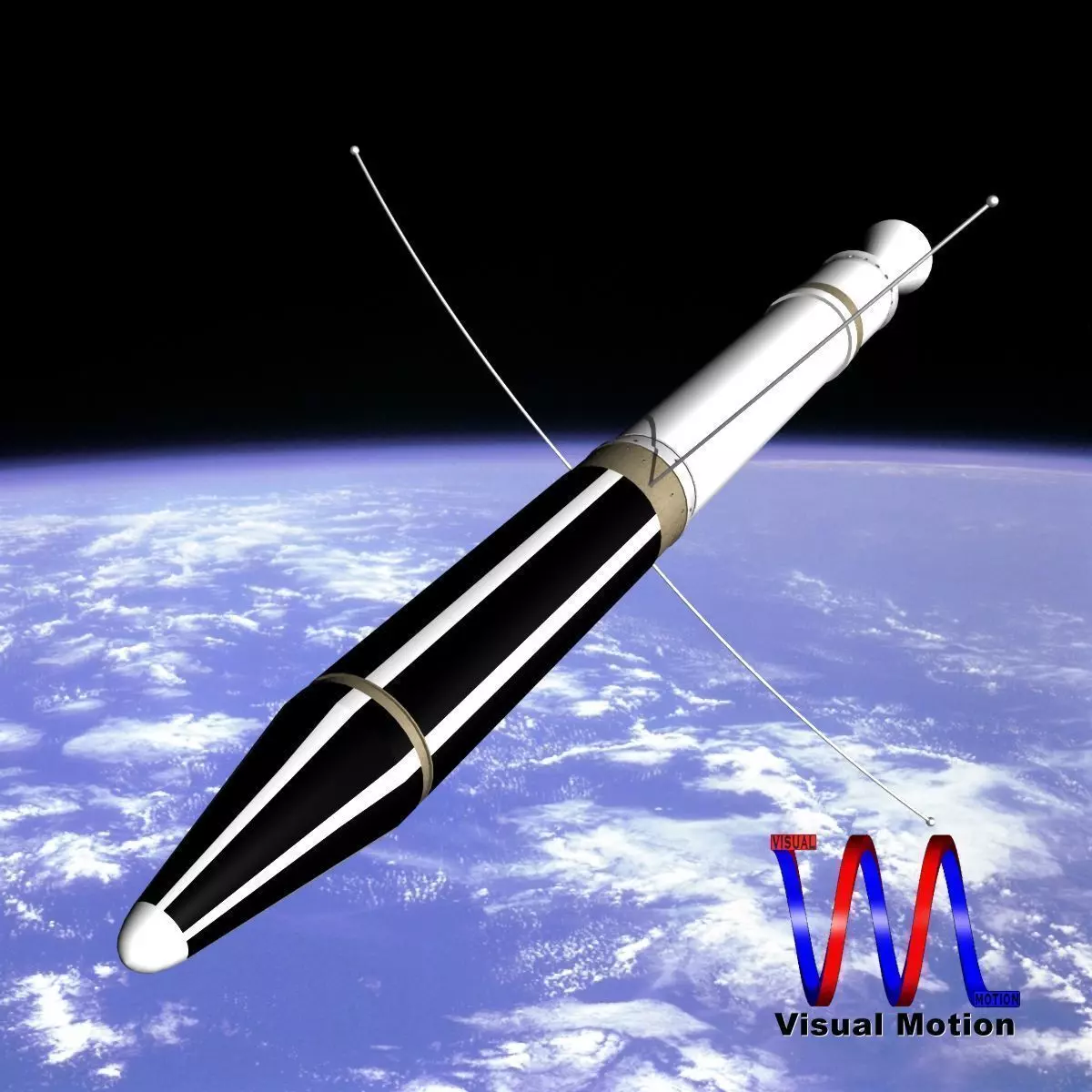 US Explorer I Satellite 3D model_0