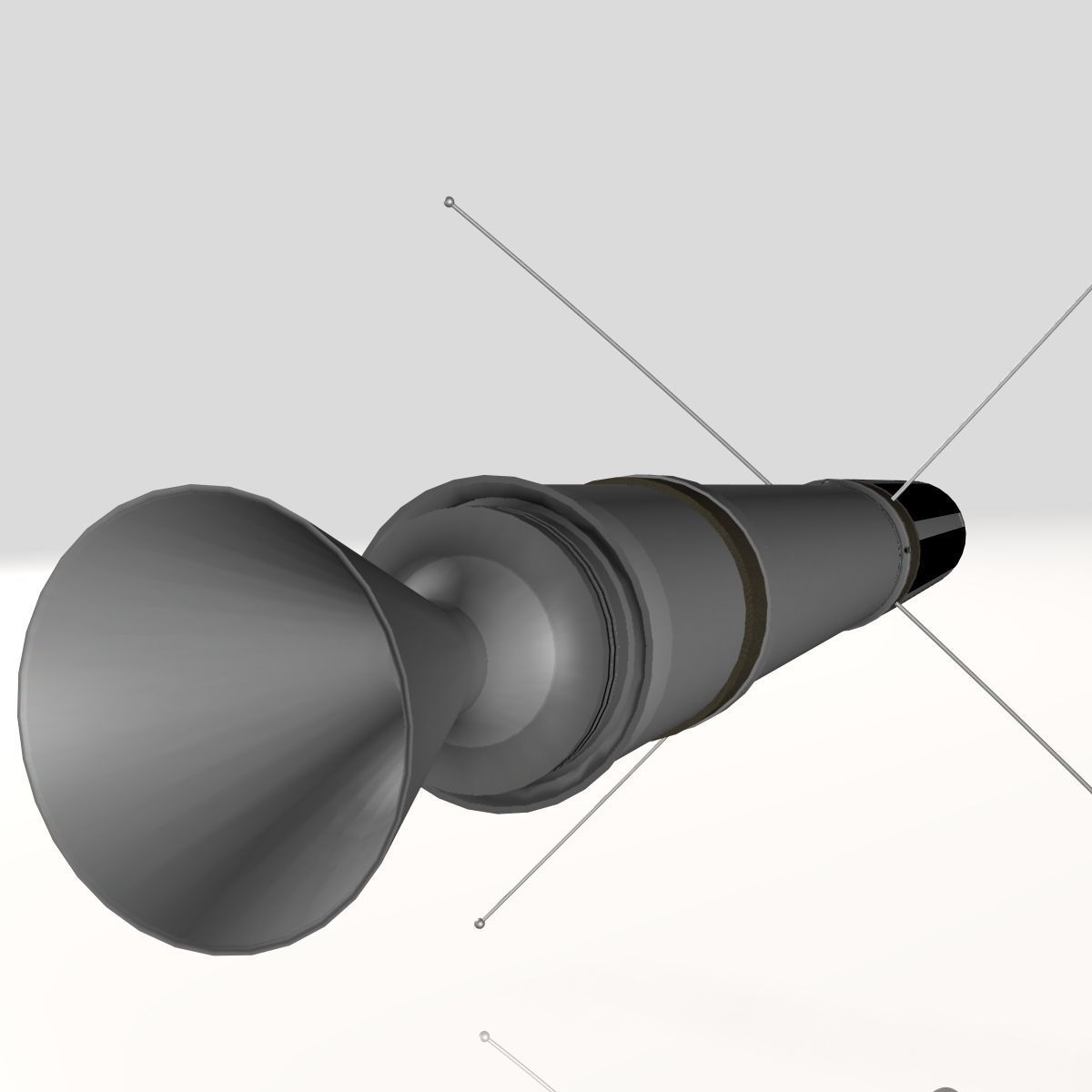 US Explorer I Satellite 3D model_3