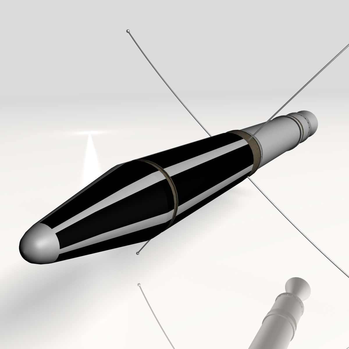 US Explorer I Satellite 3D model_4