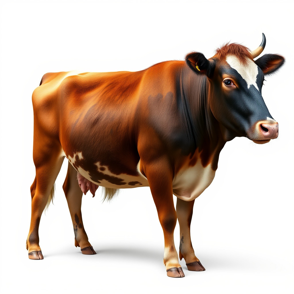 Realistic Cow Model Pack for D Rendering and Animation Low-poly 3D model_2