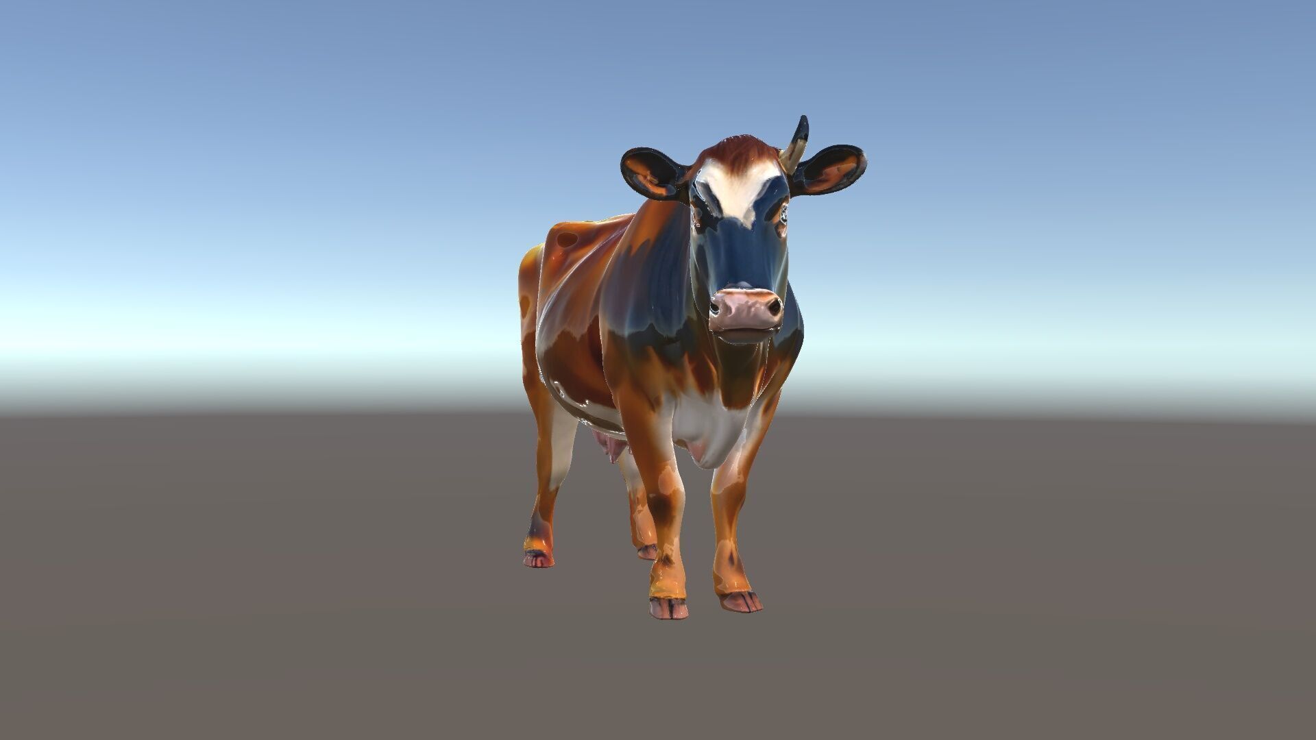 Realistic Cow Model Pack for D Rendering and Animation Low-poly 3D model_5
