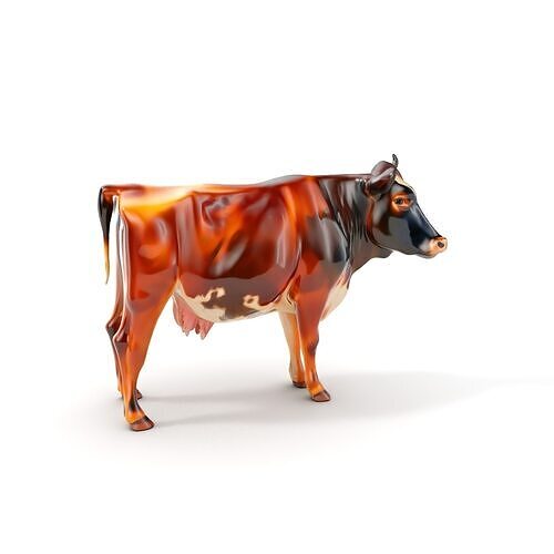 Realistic Cow Model Pack for D Rendering and Animation Low-poly 3D model