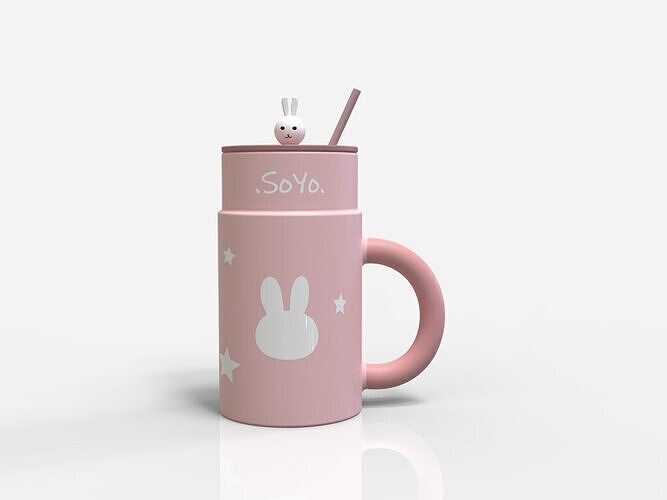 Bunny Bliss Mug 3D print model