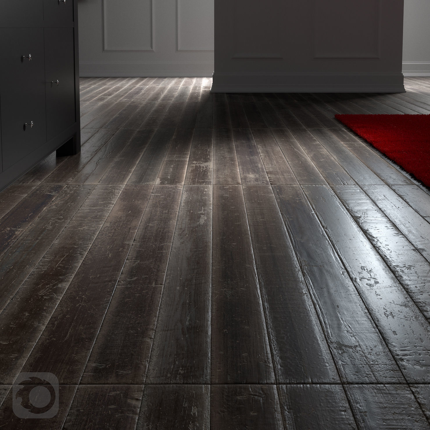 Old Parquet 3D model_3