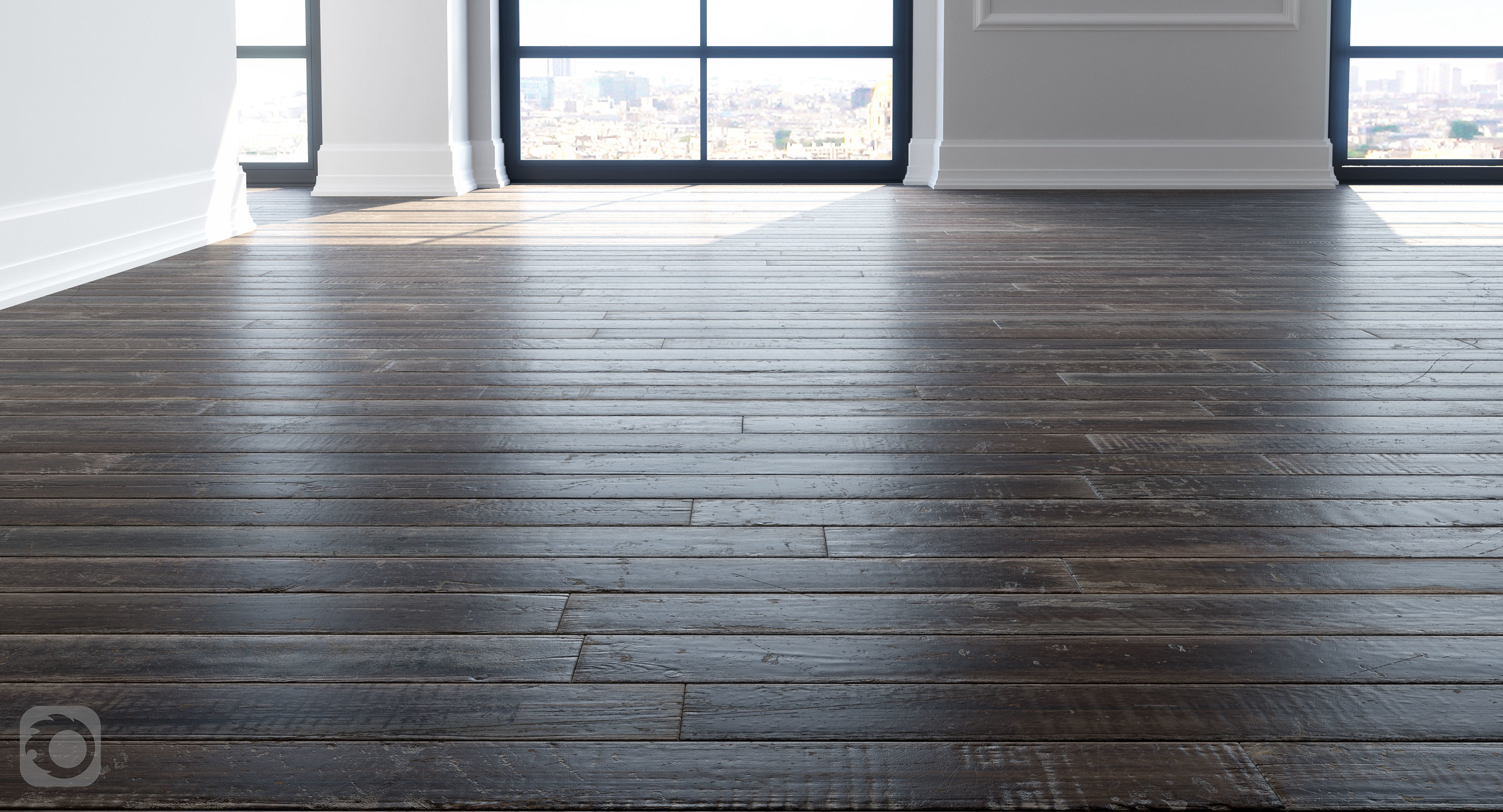 Old Parquet 3D model_5