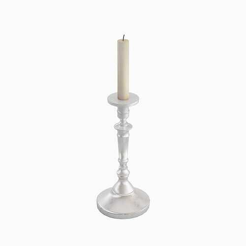 Vintage Candlestick 03 Low-poly 3D model