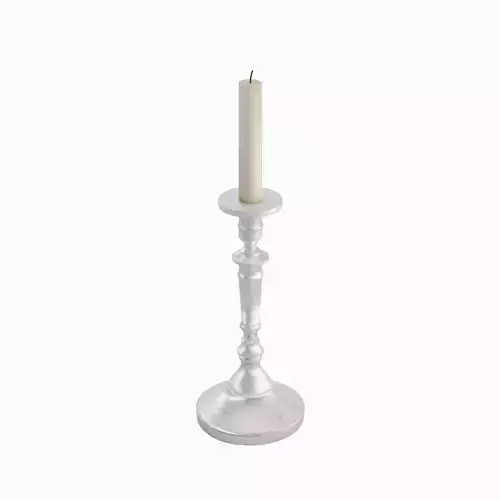 Vintage Candlestick 03 Low-poly 3D model