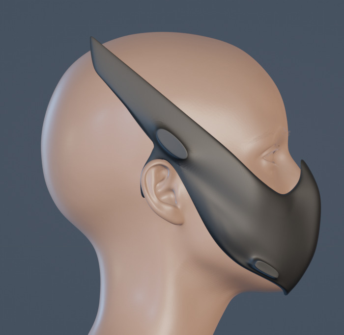 Covid fashion Mask  3D print model_1