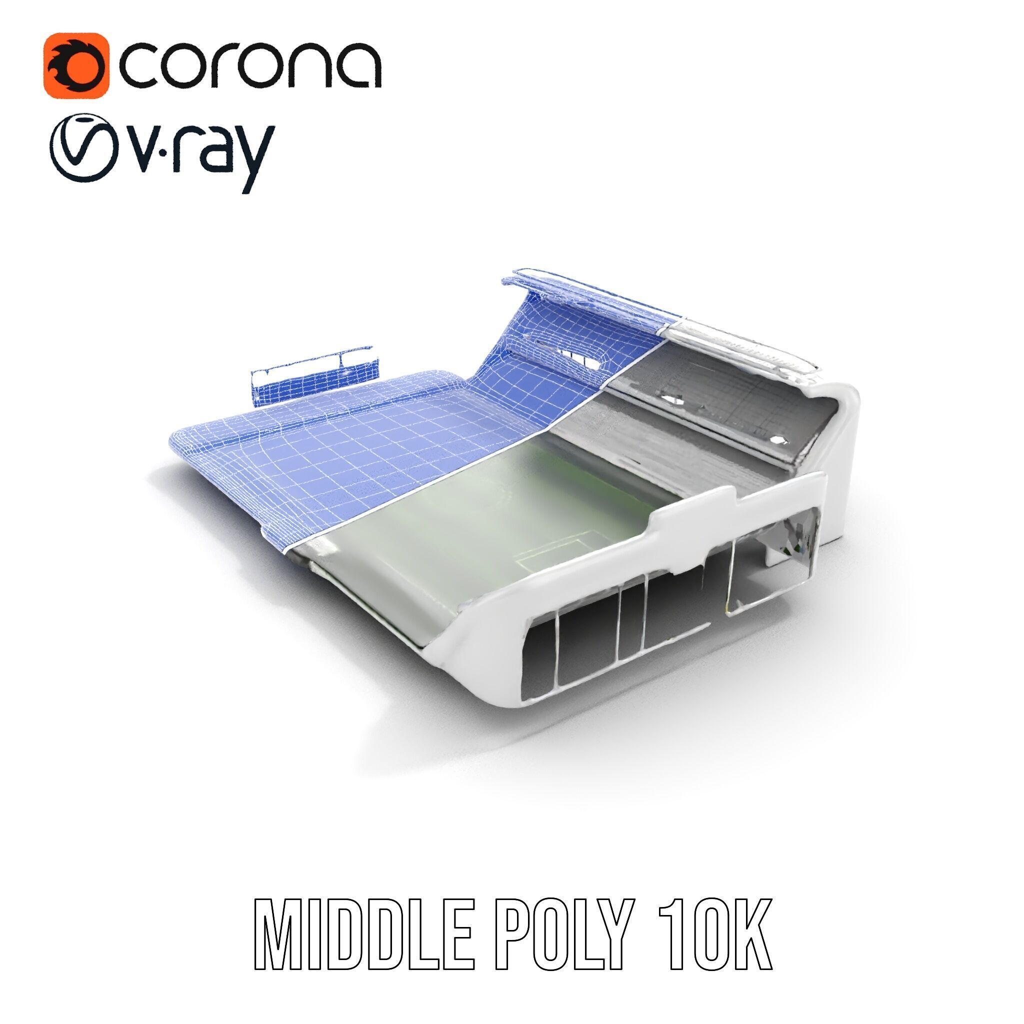 Football Stadium Model Pack for Game Development and Rendering Low-poly 3D model_27