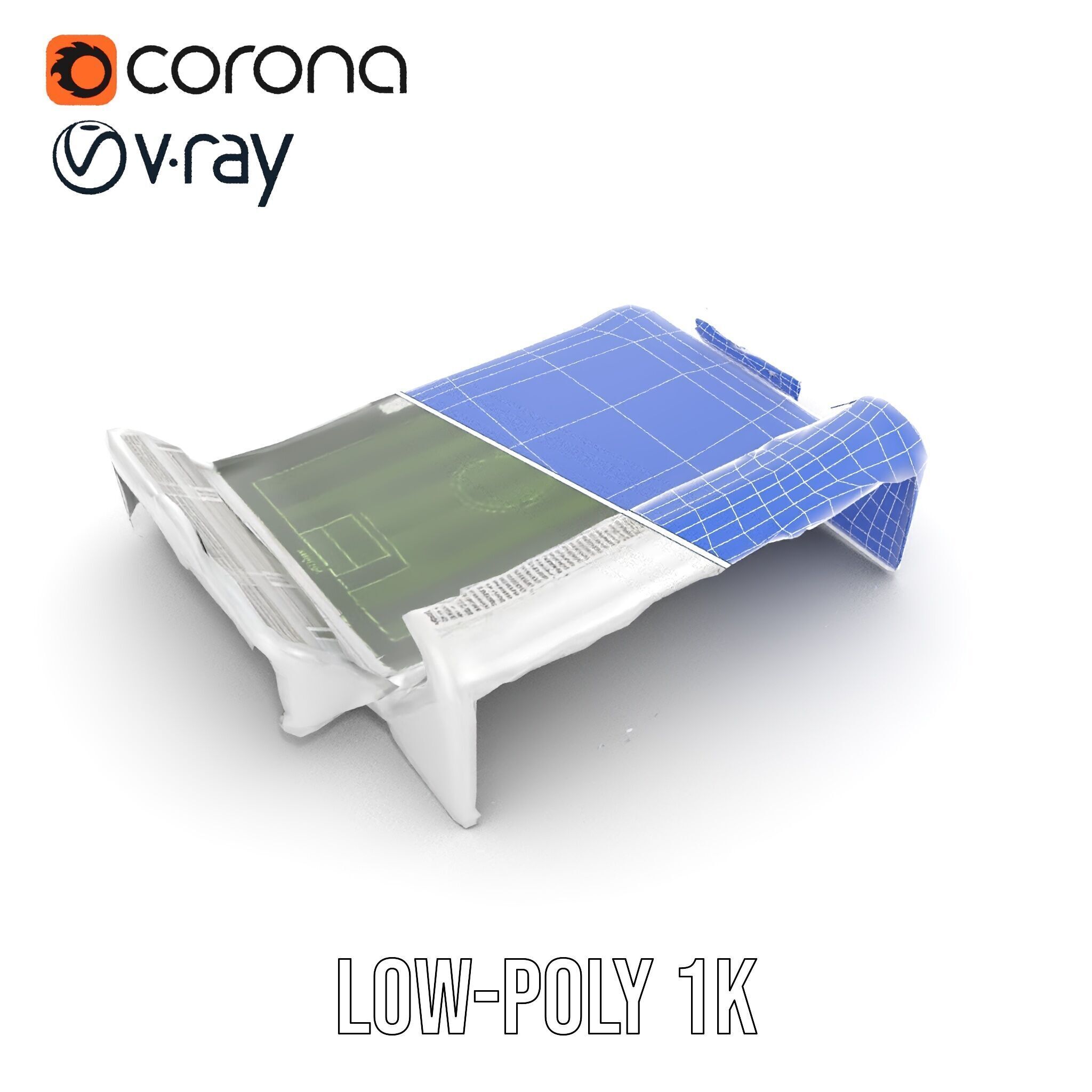 Football Stadium Model Pack for Game Development and Rendering Low-poly 3D model_28