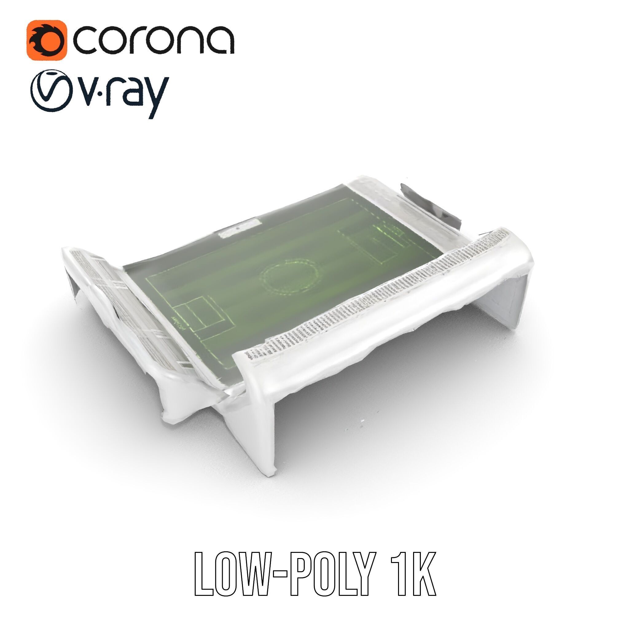 Football Stadium Model Pack for Game Development and Rendering Low-poly 3D model_13