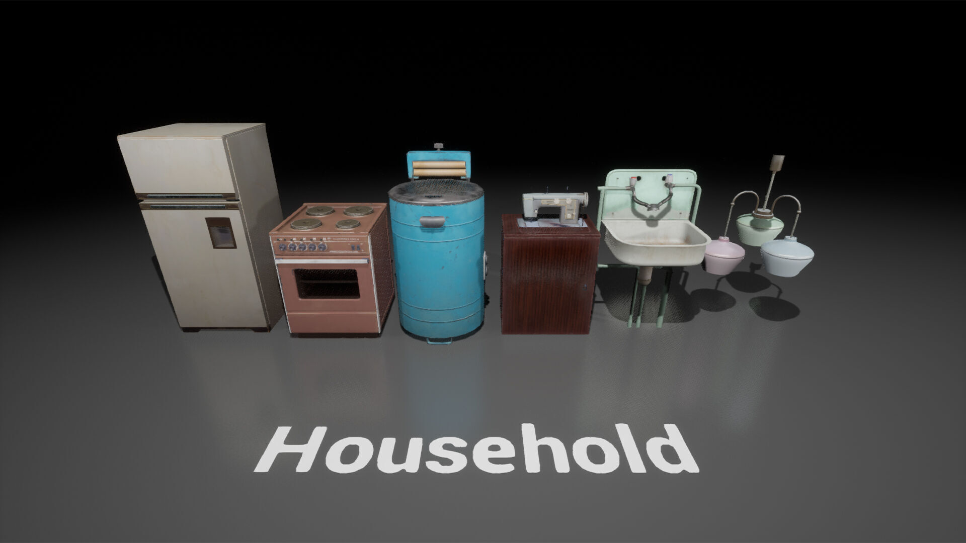 Post Soviet Grandma Flat  - UE5 3D model_6