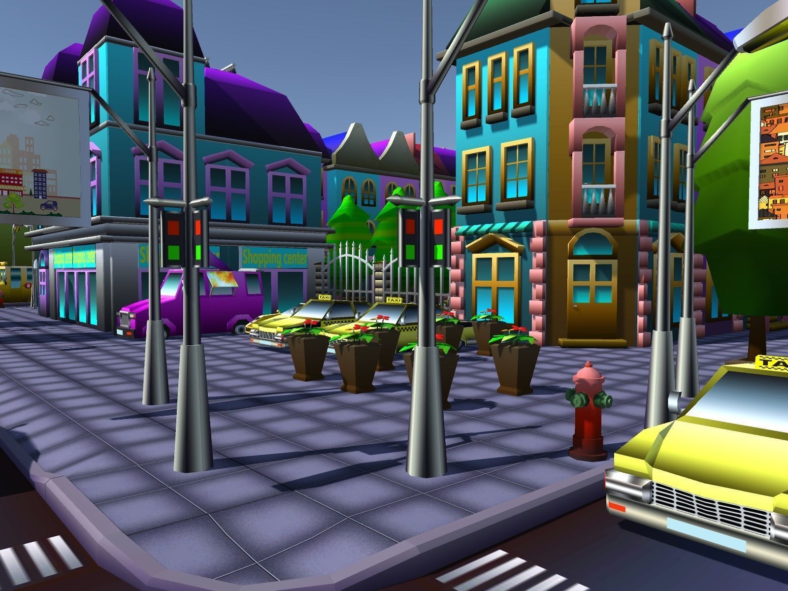 Simple City Constructor Low-poly 3D model_9