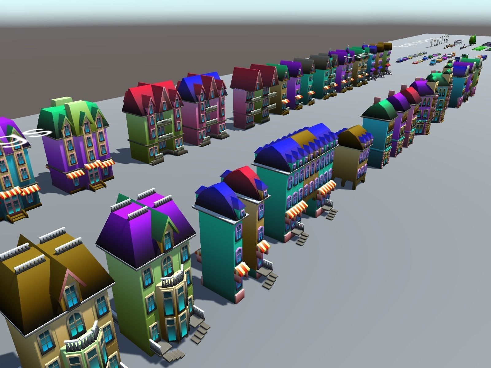 Simple City Constructor Low-poly 3D model_28