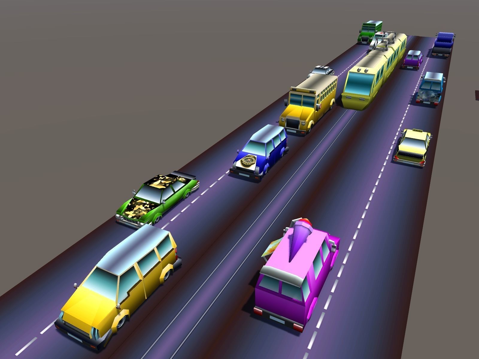 Simple City Constructor Low-poly 3D model_17