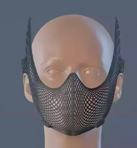 wearable fashion mask 3D print model