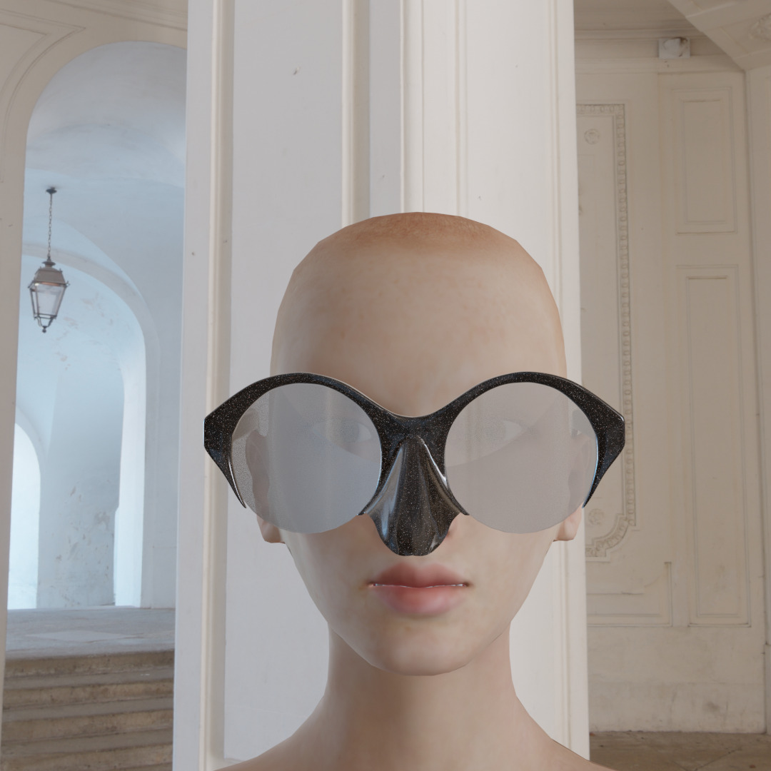 Mask fashion eyewear  3D print model_1